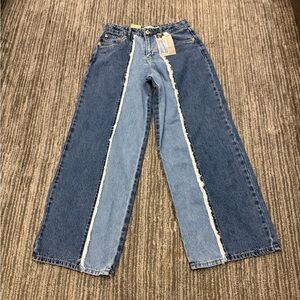 Levi's High-Rise Baggy Jeans - Blue Denim